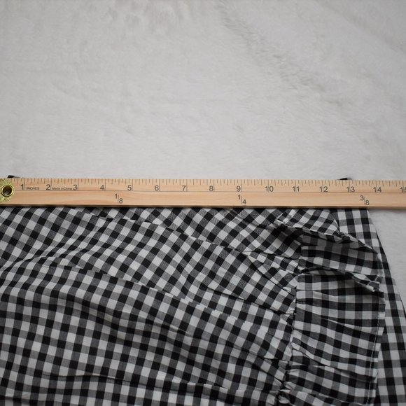 Lovers + Friends x REVOLVE Lisa Skirt Gingham Retro Ruffle Mini Cotton Sz S - Picture 13 of 14